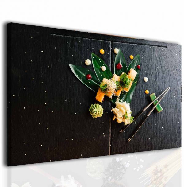 Obraz do jídelny sushi 140x90 cm