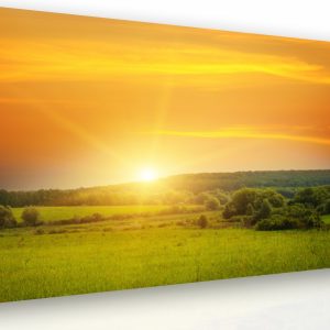Obraz na stěnu - západ slunce v krajině