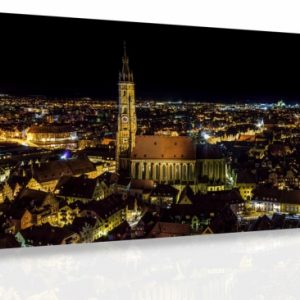 Obraz - Noční město 140x50 cm