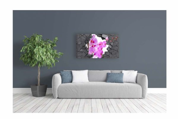 Obraz orchidej ve zdi - Image 2
