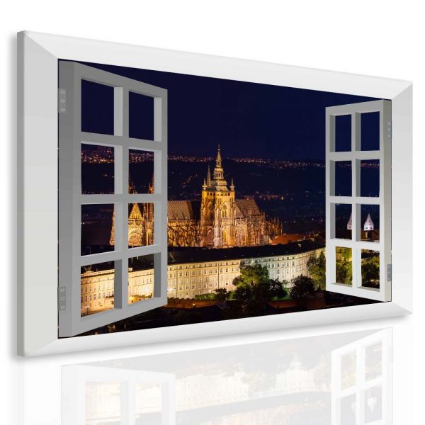 Obraz Praha za oknem