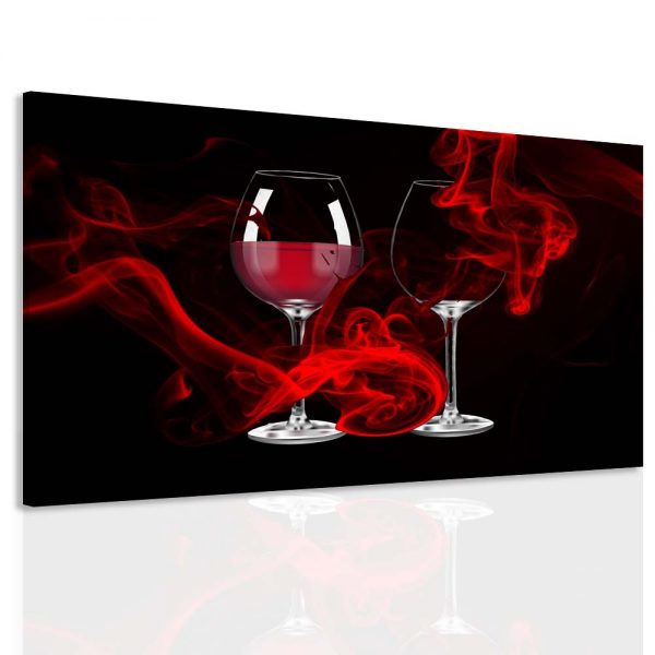 Obraz vášeň ve skleničce vína