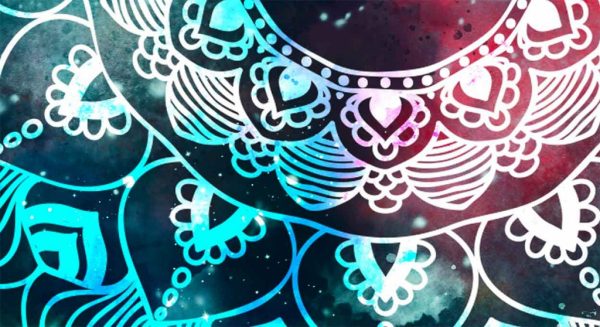 Pětidílný obraz vesmírná mandala - Image 3