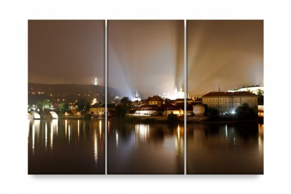 Vícedílný obraz - Noční Praha - Image 3