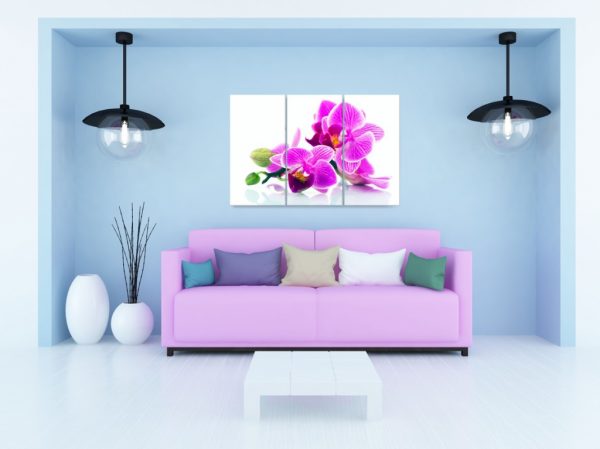 Vícedílný obraz - Orchidej v prostoru - Image 2