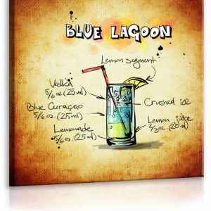 Obraz cedule Blue Lagoon 40x40 cm