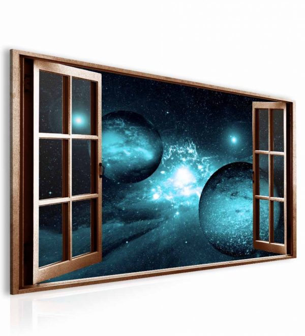 Obraz okno safírová galaxie
