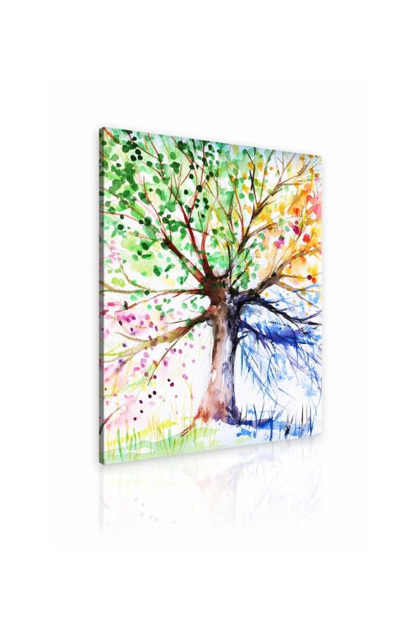 Obraz malovaný strom ročních období II 70x90 cm