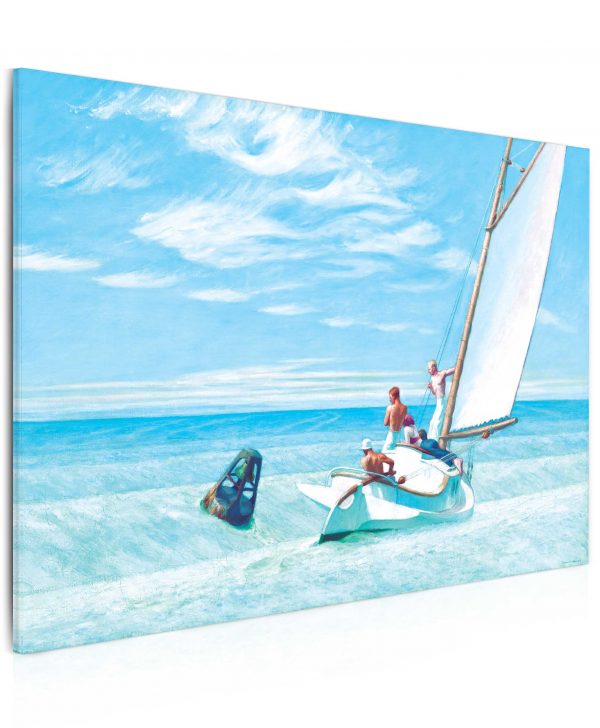 Obraz - muži na moři 150x130 cm