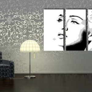 Ručne maľovaný POP Art obraz Madonna 3 dielny  ma4