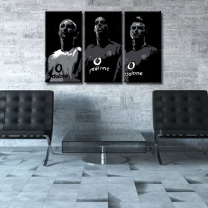Ručne maľovaný POP Art obraz Manchester United 3 dielny  manu