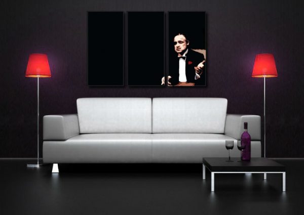 Ručne maľovaný POP Art obraz Marlon Brando 3 dielny  mb3
