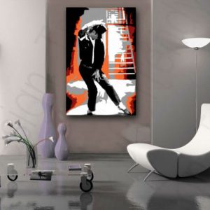 Ručne maľovaný POP Art obraz Michael Jackson  mj4