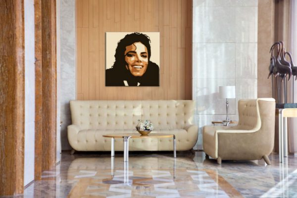 Ručne maľovaný POP Art obraz Michael Jackson  mj6