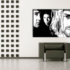 Ručne maľovaný POP Art obraz Nirvana  nir