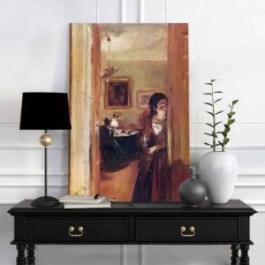 Obraz na plátne Adolf Menzel - Obývačka s umelcovou sestrou