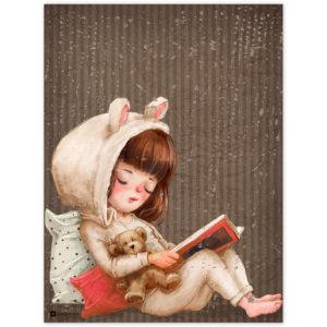 Obraz do detskej izby - Dievča s knihou