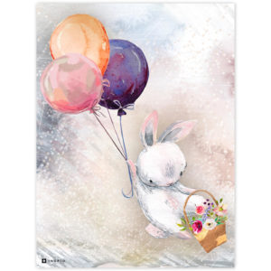 Obraz pre deti - Zajko s balónmi