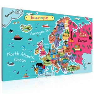 Mapa Evropy pro děti II 180x110 cm