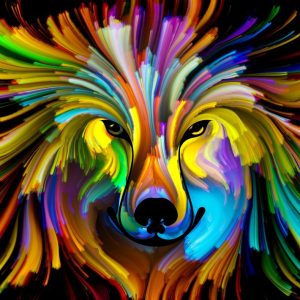 Obraz na zeď - barevné zvíře