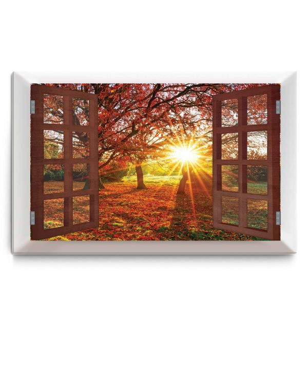 Obraz podzimní slunce za oknem 100x80 cm - Image 3