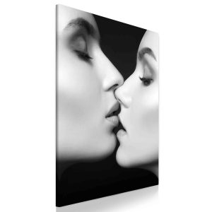 Obraz polibek ženy 60x90 cm