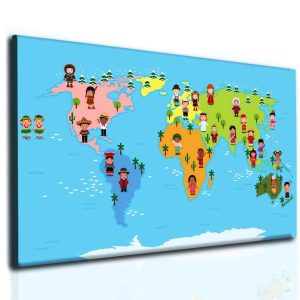 Světová mapa pro děti