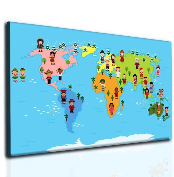 Světová mapa pro děti