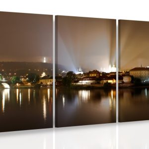 Vícedílný obraz - Noční Praha