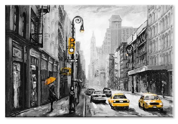 Obraz newyorská ulice žlutá - Image 3