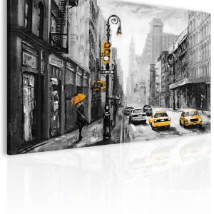 Obraz newyorská ulice žlutá
