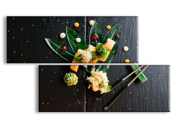 Dvoudílný obraz sushi 174x100 cm - Image 3
