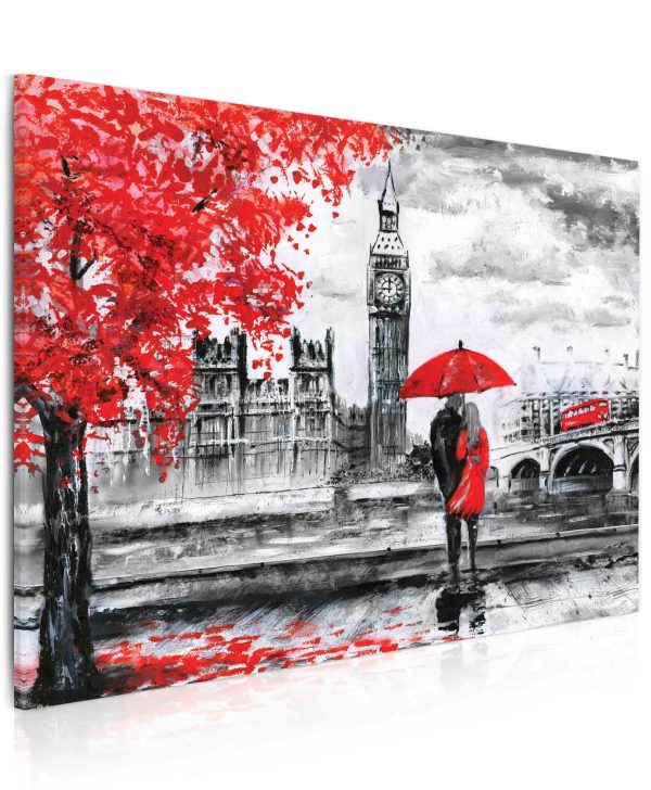 Obraz londýnská procházka červená