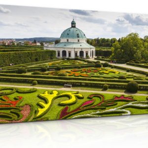 Obraz zámecké zahrady v Kroměříži
