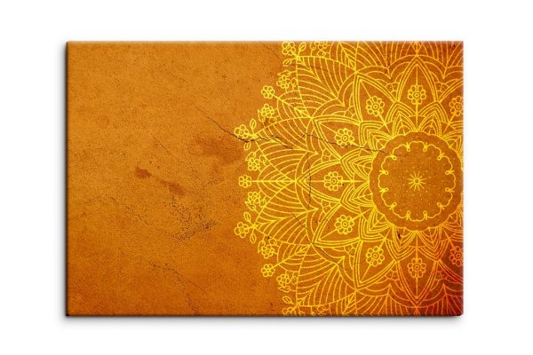 Obraz Kamenná oranžová mandala - Image 3