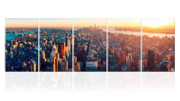 Vícedílný obraz Manhattan na dlani 150x50 cm - Image 3