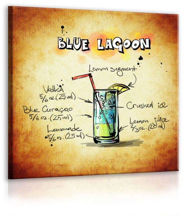 Obraz cedule Blue Lagoon 40x40 cm