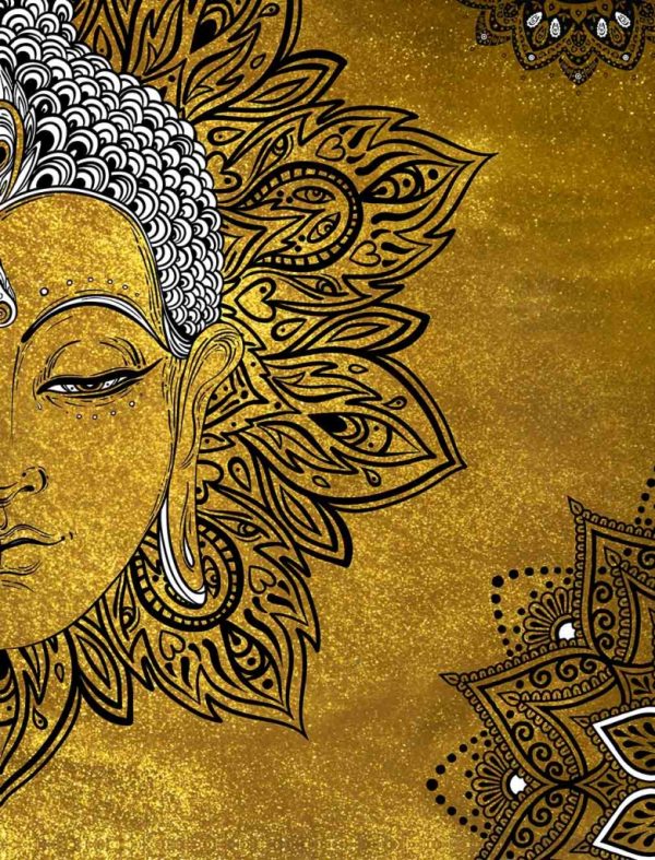 Obraz mandala žlutý Buddha - Image 4