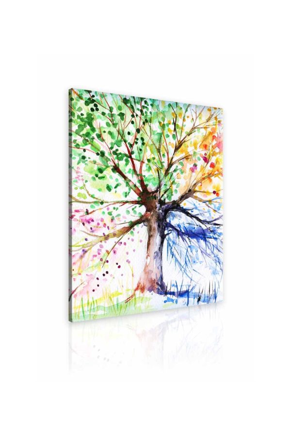 Obraz malovaný strom ročních období II 70x90 cm
