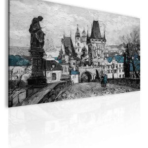 Obraz - Reprodukce Praha Karlův most III 110x75 cm