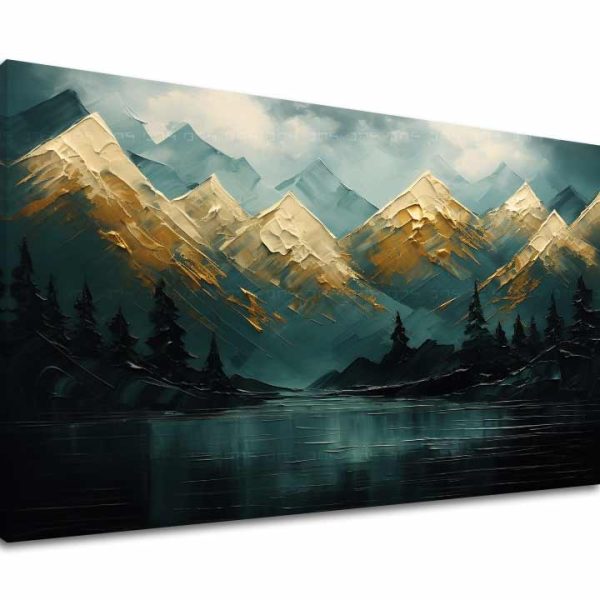 Moderný nástenný obraz Hory zapadajúceho slnka - PREMIUM ART