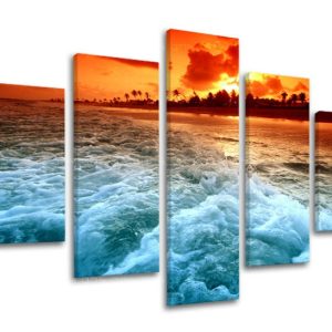 Obraz na stenu ZÁPAD SLNKA  Zľava 60 % 150x100 cm